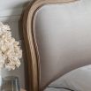 French-style wooden with upholstered headboard