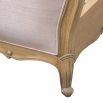 French-style wooden with upholstered headboard