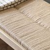 Wooden bench with elegant rope top