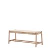 Wooden bench with elegant rope top