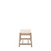 Wooden bench with elegant rope top