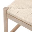 Wooden bench with elegant rope top
