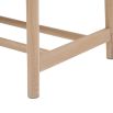 Wooden bench with elegant rope top