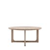 Nikko Round Coffee Table - Smoked
