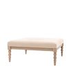 Lime wash wooden coffee table with bobble effect legs