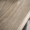 Lime wash wooden console table with bobble effect legs
