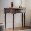 Side table in semi circular shape