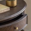 Side table in semi circular shape
