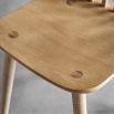 Dining chair with elegant turned legs, back spindles and gently shaped seat