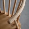 Dining chair with elegant turned legs, back spindles and gently shaped seat