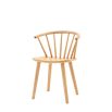 Dining chair with elegant turned legs, back spindles and gently shaped seat