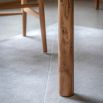 Elegant wooden rectangular dining table