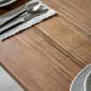 Elegant wooden rectangular dining table
