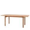 Elegant wooden rectangular dining table