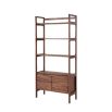 Minimalist elegant wooden open display