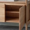 Minimalist elegant wooden open display
