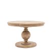 Rustic and sophisticated dining table with detailed base