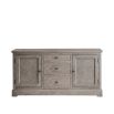 Two door three drawer wooden sideboard