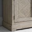 Two door three drawer wooden sideboard