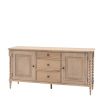 Lime wash wooden sideboard with bobble effect legs