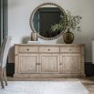 Rustic and sophisticated sideboard with six draws