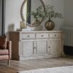 Rustic and sophisticated sideboard with six draws