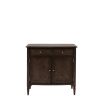 Traditional style sideboard with a drawer and two cupboards in dark brown