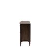 Traditional style sideboard with a drawer and two cupboards in dark brown