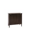 Traditional style sideboard with a drawer and two cupboards in dark brown