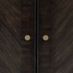 Traditional style sideboard with a drawer and two cupboards in dark brown