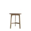 Minimalist round wooden side table