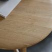 Minimalist round wooden side table