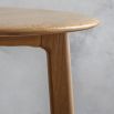 Minimalist round wooden side table