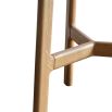 Minimalist round wooden side table