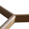 Minimalist round wooden side table