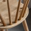 Barstool with elegant turned legs, back spindles and gently shaped seat