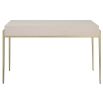 Sleek and elegant console table/desk with gentle brass accents