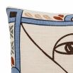 Cushions with abstract multicoloured design