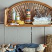 Ravishing rattan floating shelf