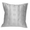 Silk ivory square cushion