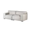 A luxury 2-seater plush sofa with a neutral colour 