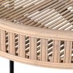 Decadent side table featuring two tray-like surfaces 