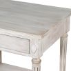 Gorgeous French-style antique white side table with one drawer