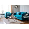 Luxury designer velvet sofa with silver stud detailing