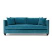 Luxury designer velvet sofa with silver stud detailing