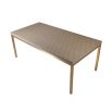 Glamorous dining table with shagreen textured surface and gold legs