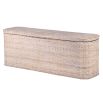 Large natural rattan storage box