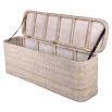 Large natural rattan storage box