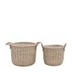 Natural woven storage baskets