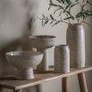 Subtle rib textured vase